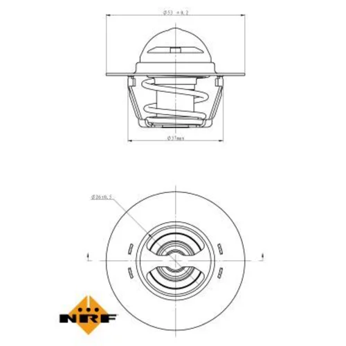 Termostat chladenia NRF 725128 - obr. 4