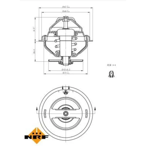 Termostat chladenia 725158 /NRF/ - obr. 4