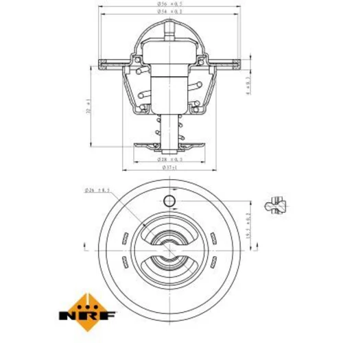 Termostat chladenia NRF 725180 - obr. 4