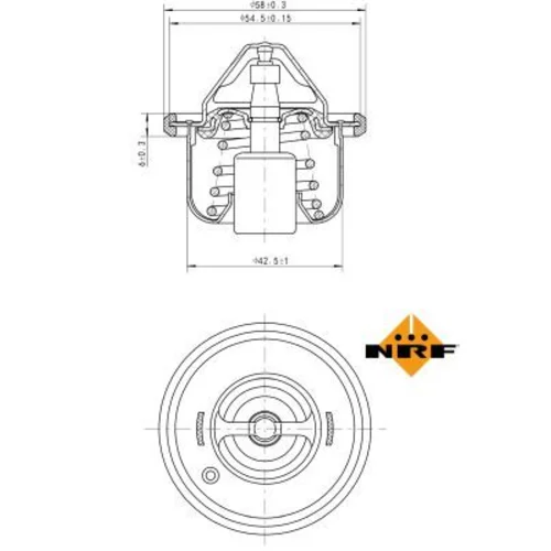 Termostat chladenia NRF 725208 - obr. 4