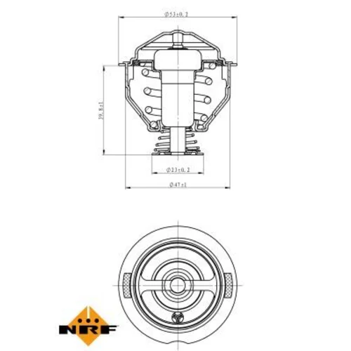 Termostat chladenia NRF 725209 - obr. 4