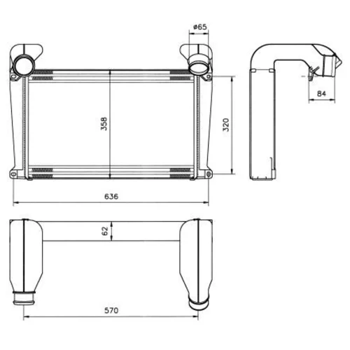 Chladič plniaceho vzduchu NRF 30099 - obr. 4