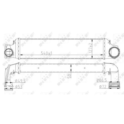 Chladič plniaceho vzduchu NRF 30154A - obr. 4