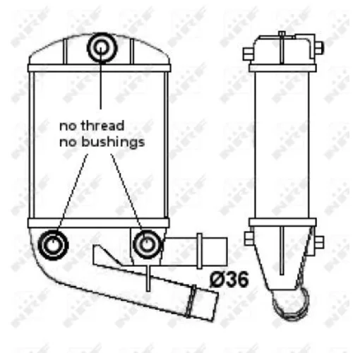 Chladič plniaceho vzduchu NRF 30167A - obr. 2