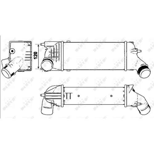 Chladič plniaceho vzduchu NRF 30277 - obr. 4