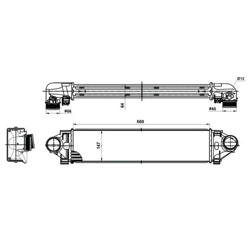 Chladič plniaceho vzduchu NRF 30394 - obr. 4