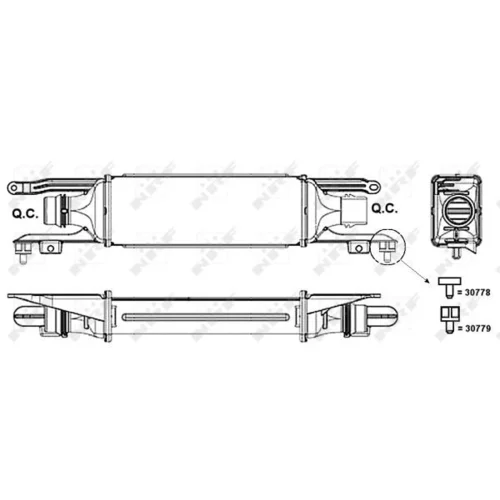 Chladič plniaceho vzduchu NRF 30779 - obr. 4