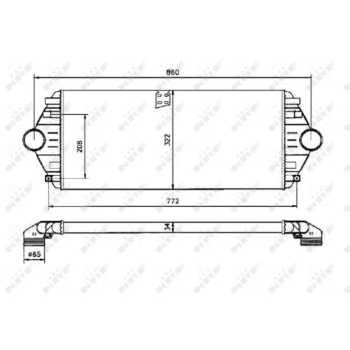 Chladič plniaceho vzduchu NRF 30803 - obr. 4