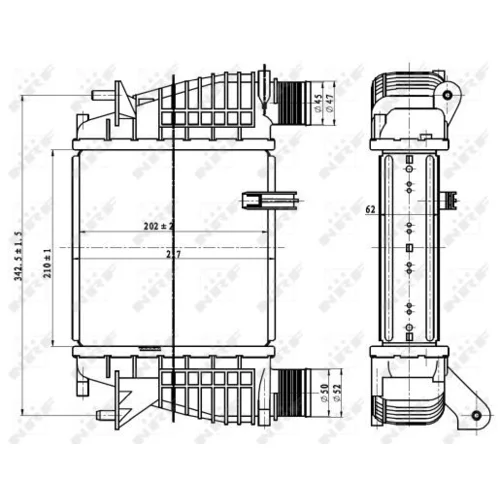 Chladič plniaceho vzduchu 30866 /NRF/ - obr. 4