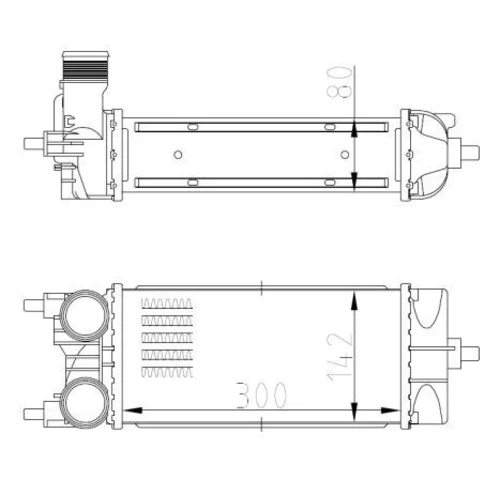 Chladič plniaceho vzduchu NRF 309071