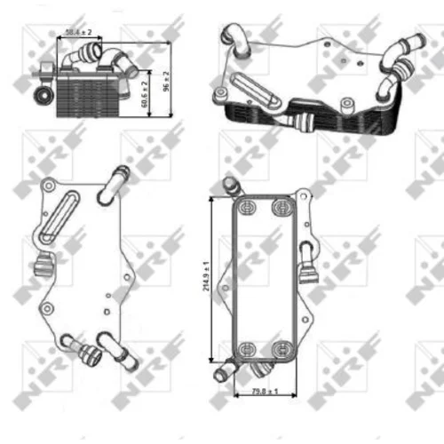 Chladič oleja automatickej prevodovky NRF 31269 - obr. 4