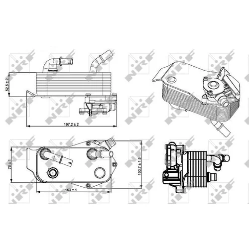 Chladič oleja automatickej prevodovky NRF 31279 - obr. 1