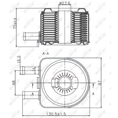 Chladič motorového oleja 31735 /NRF/ - obr. 4