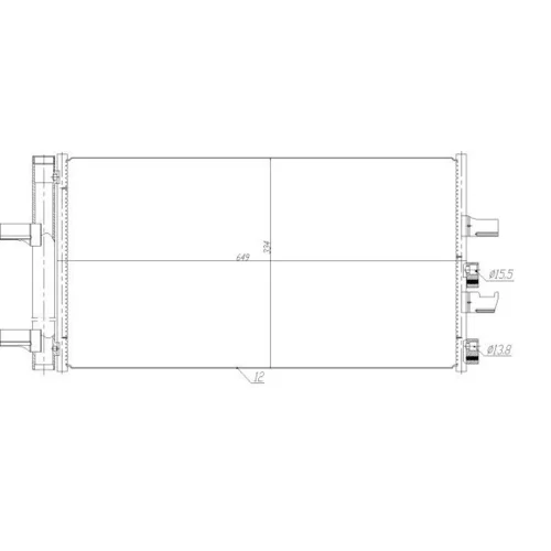 Kondenzátor klimatizácie NRF 350474 - obr. 4