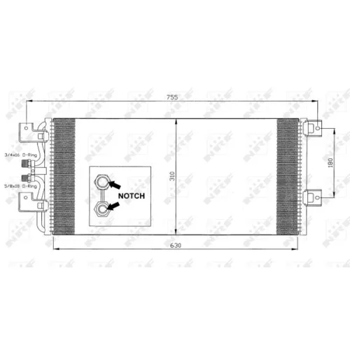 Kondenzátor klimatizácie NRF 35140 - obr. 4