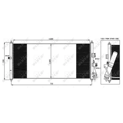 Kondenzátor klimatizácie NRF 35563 - obr. 4