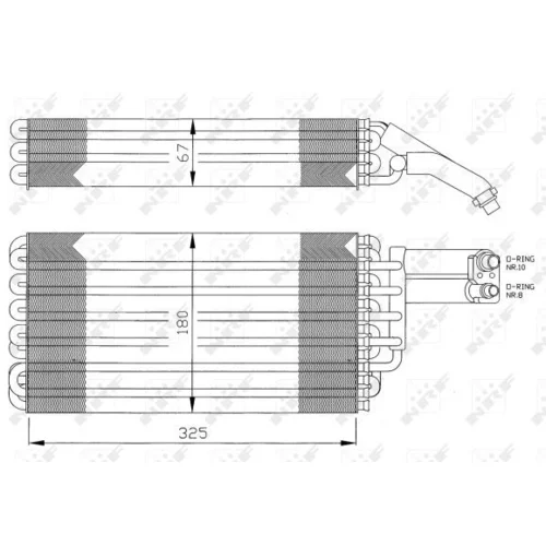Výparník klimatizácie NRF 36057 - obr. 4