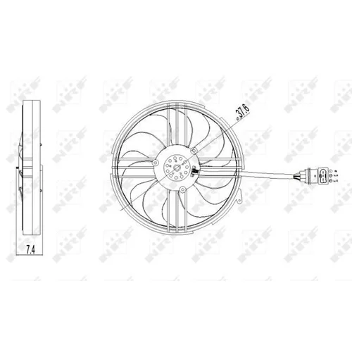 Ventilátor chladenia motora NRF 47409 - obr. 1