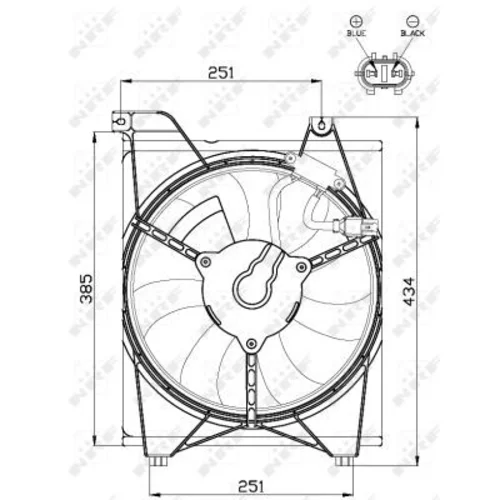 Ventilátor chladenia motora 47515 /NRF/ - obr. 2