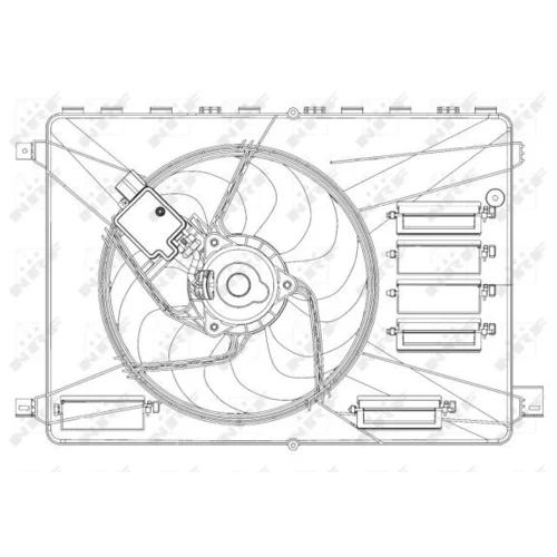 Ventilátor chladenia motora NRF 47626 - obr. 3