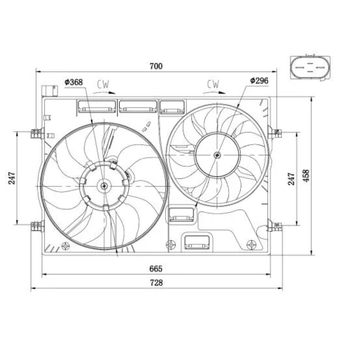 Ventilátor chladenia motora 47928 /NRF/ - obr. 4