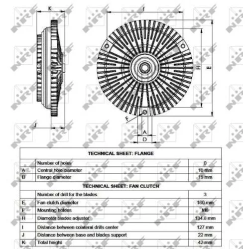 Spojka ventilátora chladenia NRF 49540 - obr. 4