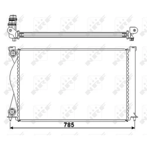 Chladič motora NRF 50596 - obr. 4