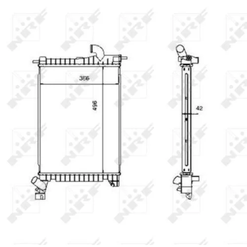 Chladič motora NRF 507527 - obr. 3