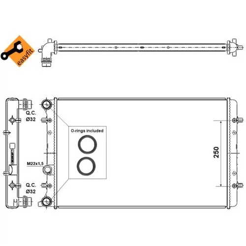 Chladič motora NRF 509529 - obr. 4