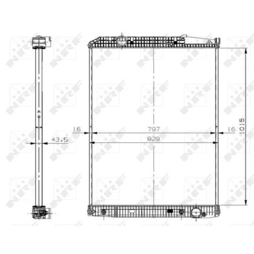 Chladič motora NRF 509578 - obr. 4