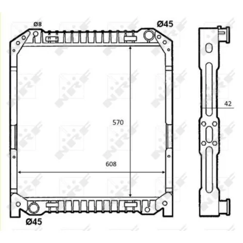 Chladič motora NRF 52096 - obr. 4