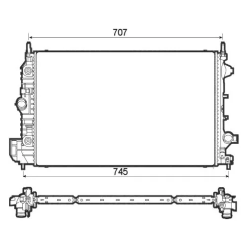 Chladič motora NRF 53132 - obr. 3