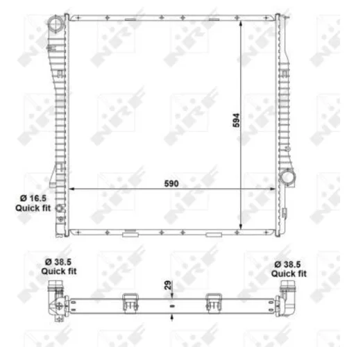 Chladič motora NRF 55329 - obr. 4