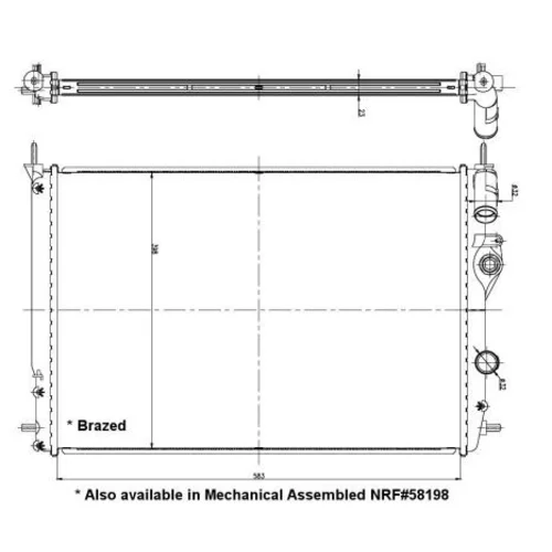 Chladič motora NRF 56158 - obr. 4