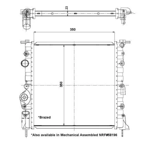 Chladič motora NRF 56159 - obr. 4