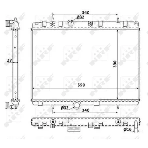 Chladič motora NRF 58226 - obr. 4