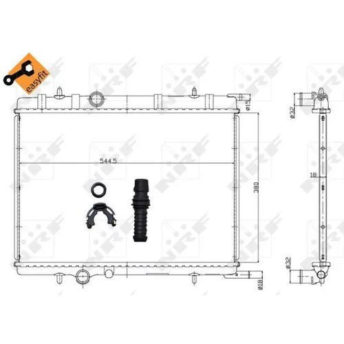 Chladič motora NRF 58304 - obr. 3