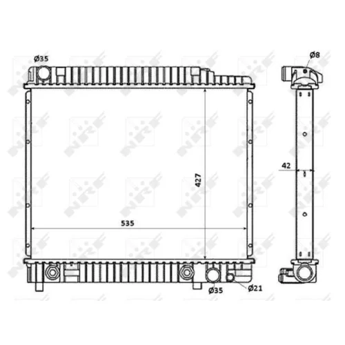 Chladič motora NRF 58348 - obr. 4