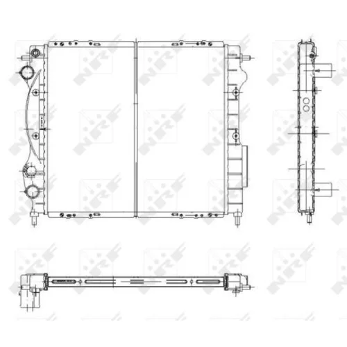 Chladič motora NRF 58934 - obr. 3