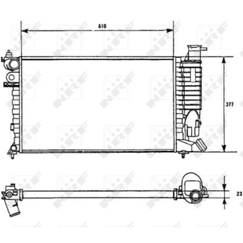 Chladič motora NRF 58961 - obr. 3