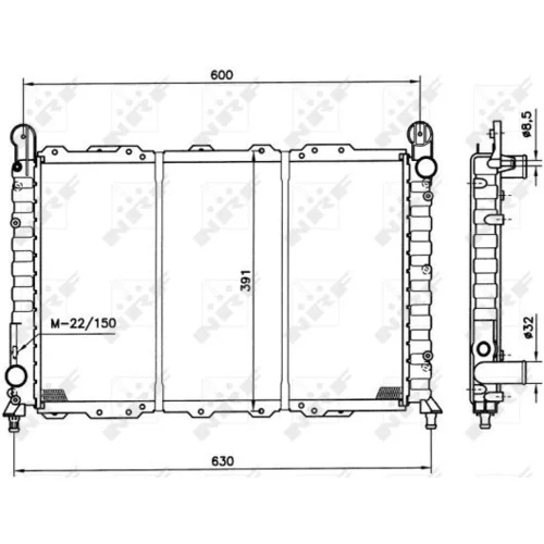 Chladič motora NRF 58996 - obr. 4