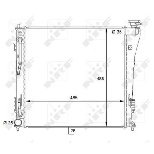 Chladič motora NRF 59087 - obr. 4