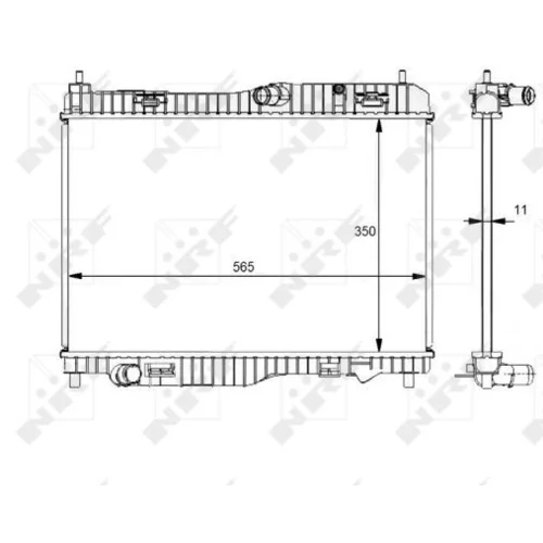 Chladič motora NRF 59138 - obr. 4