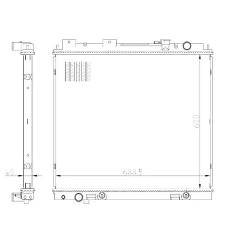 Chladič motora NRF 59231 - obr. 4