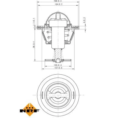 Termostat chladenia NRF 725083 - obr. 4