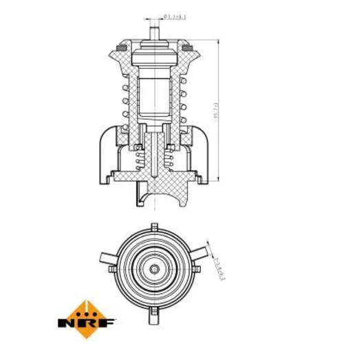 Termostat chladenia 725095 /NRF/ - obr. 4