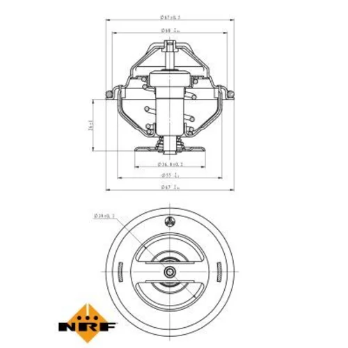 Termostat chladenia NRF 725137 - obr. 4