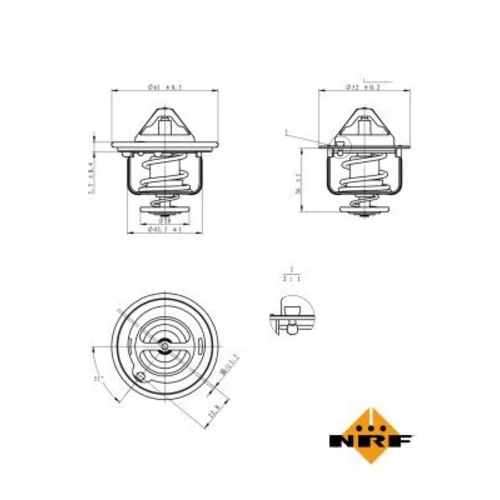 Termostat chladenia NRF 725143 - obr. 4