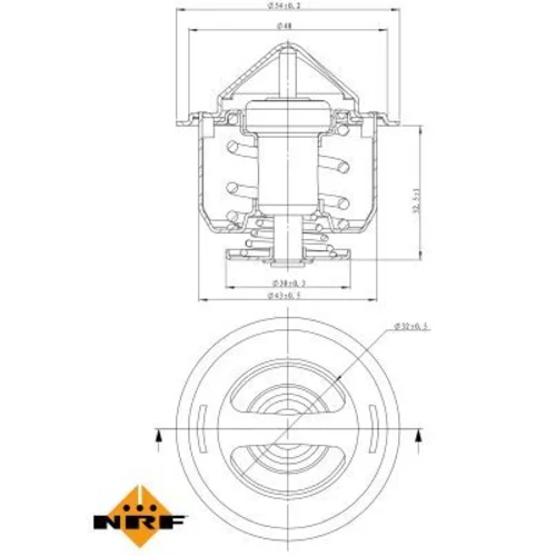 Termostat chladenia NRF 725148 - obr. 4