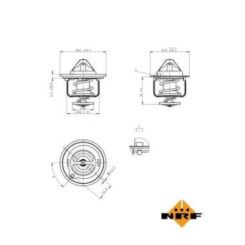 Termostat chladenia NRF 725178 - obr. 4